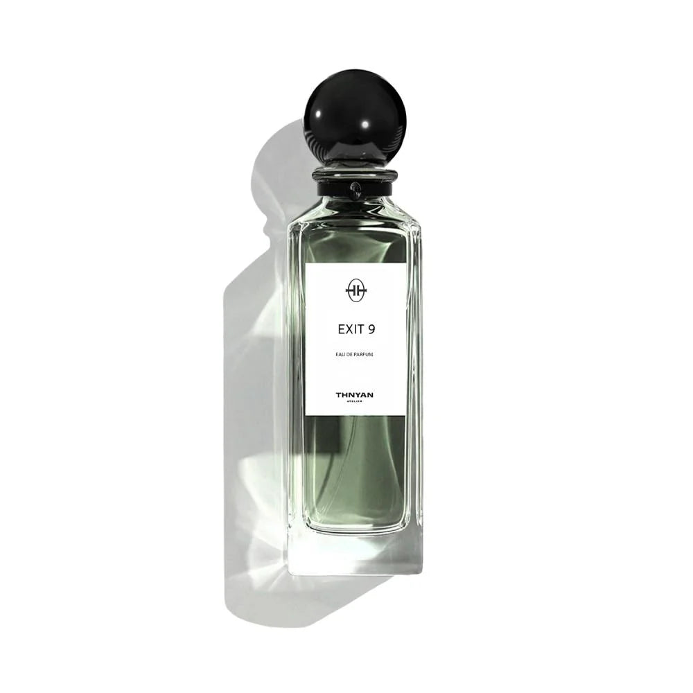 Thnyan Exit 9 Perfume bottle on a white background