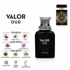 Valor Oud Perfume by ALREHAB with Saffron, Apple, Oud, Lavandin, Oakmoss, Patchouli and Labdanum Notes